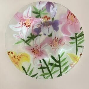 Sydenstricker‎ Fused Glass Signed Art Plate 8-1/2” Diameter FLAWLESS